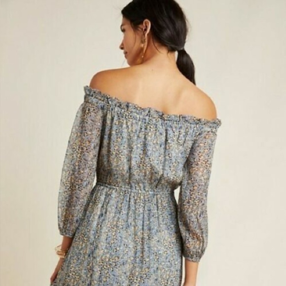 Anthropologie off the shoulder dress - Picture 3 of 4